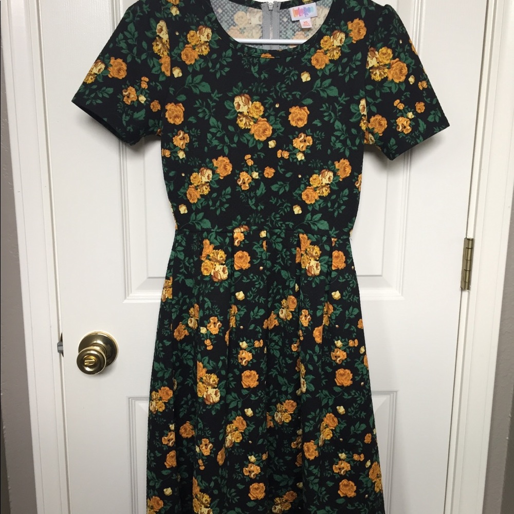 Lularoe Floral Amelia Dress XS